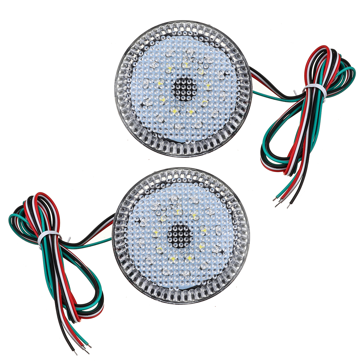 Pair-LED-Rear-Bumper-Reflector-Brake-Lights-For-Nissan-Qashqai-2007-2015-for-Toyota-Sienna-SE-2011-U-1632196