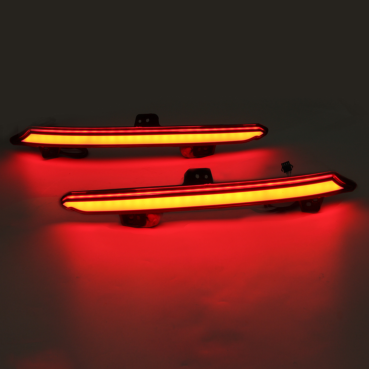 Pair-LED-Rear-Bumper-Tail-Light-Reflector-For-Honda-Accord-Sedan-2018-Up-1659925