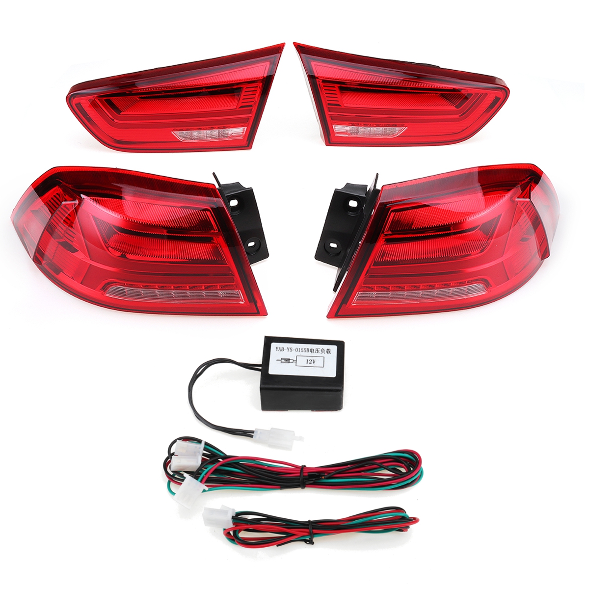 Pair-Rear-LED-Car-Tail-Light-Assembly-Brake-Lamps-Red-for-Mitsubishi-Lancer-EVO-X-2008-2017-1403468