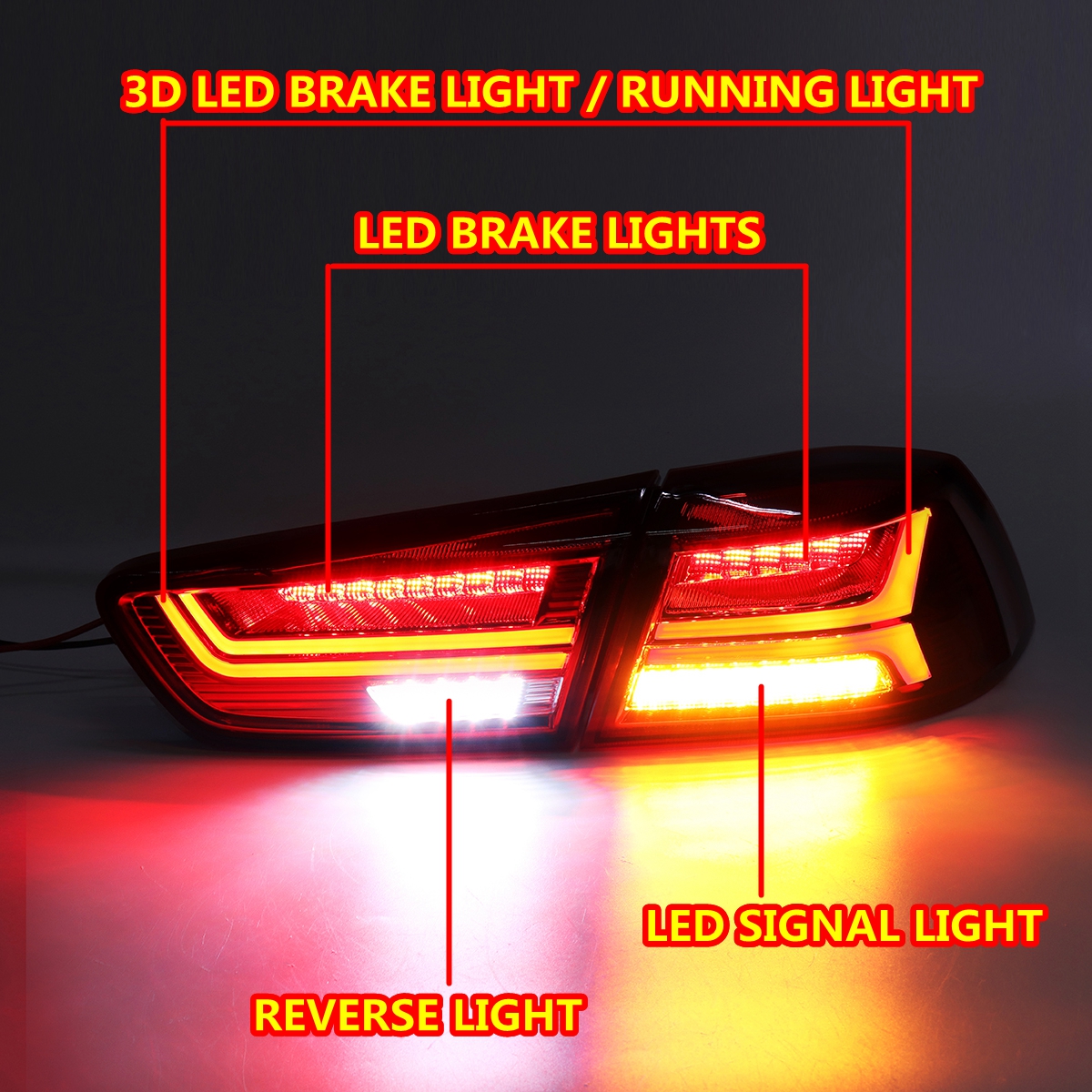 Pair-Rear-LED-Car-Tail-Light-Assembly-Brake-Lamps-Red-for-Mitsubishi-Lancer-EVO-X-2008-2017-1403468