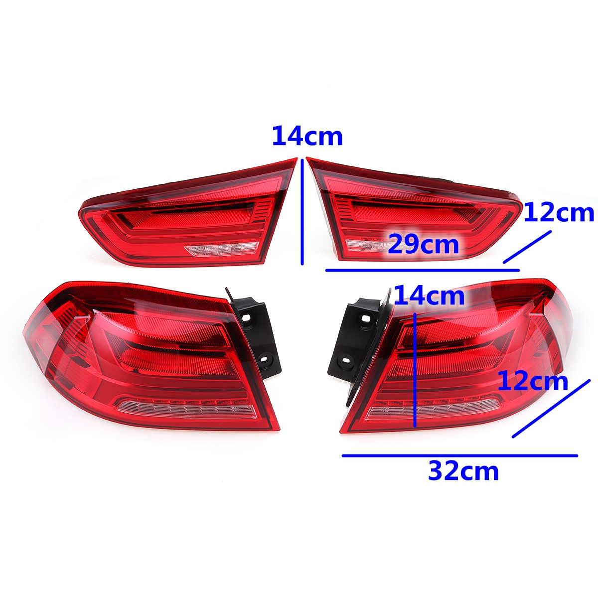 Pair-Rear-LED-Car-Tail-Light-Assembly-Brake-Lamps-Red-for-Mitsubishi-Lancer-EVO-X-2008-2017-1403468