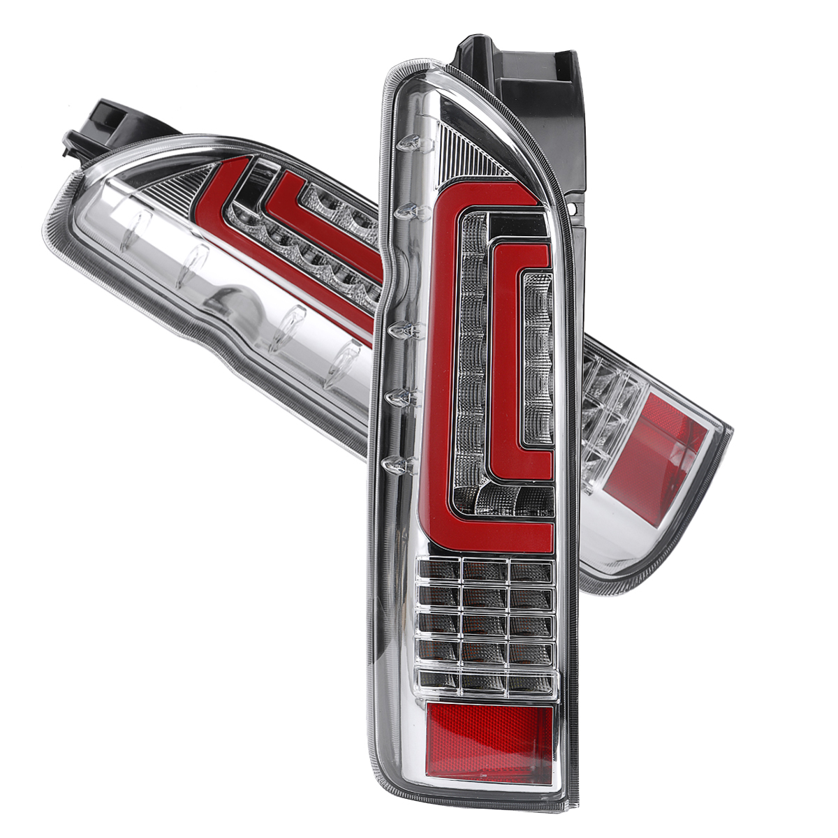 Pair-Rear-Tail-Brake-Lights-Turn-Signal-Transparent-Shell-FOR-TOYOTA-HIACE-2005-2019-1608314