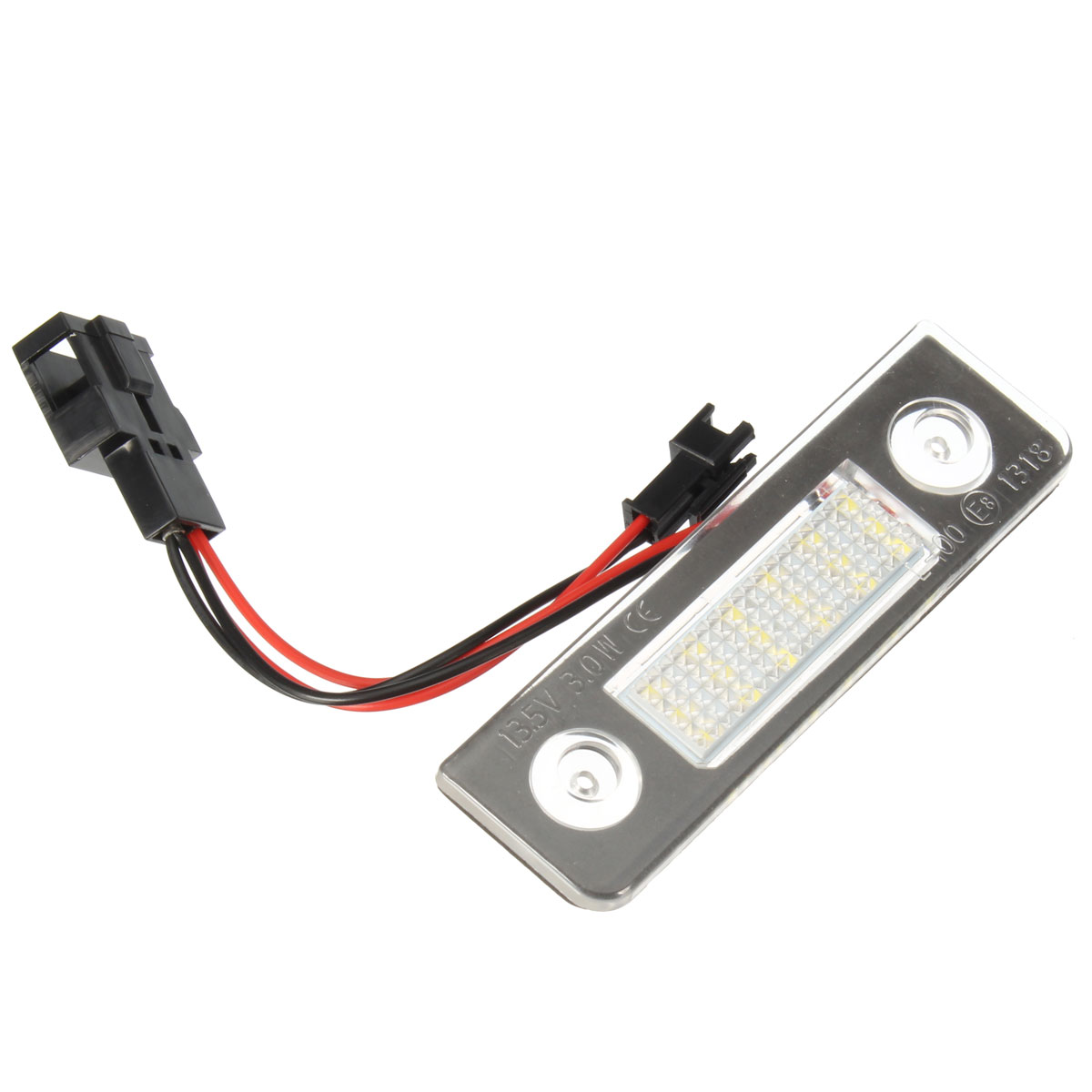 Pair-White-LED-License-Plate-Light-for-Skoda-Octavia-2008-Roomster-5J-2006-2010-1060306