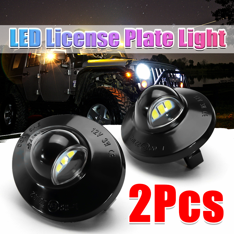 Pair-of-LED-License-Plate-Lights-Xenon-White-For-Ford-Excursion-F-150-Ranger-Explorer-Expedition-For-1680463