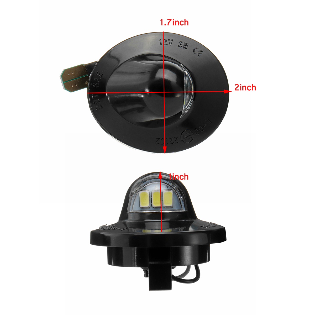 Pair-of-LED-License-Plate-Lights-Xenon-White-For-Ford-Excursion-F-150-Ranger-Explorer-Expedition-For-1680463