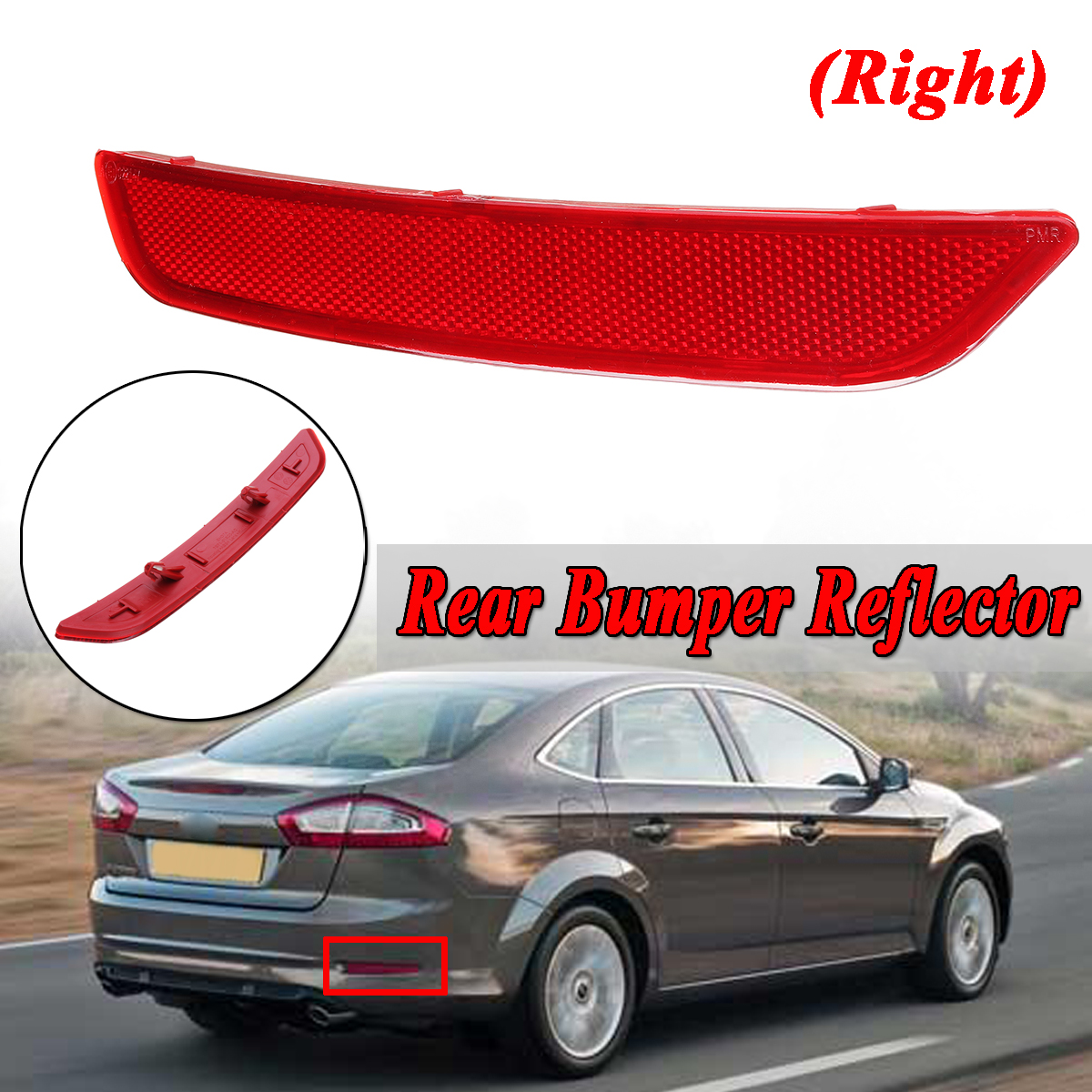 Rear-Bumper-Reflector-RH-Right-Side-Red-for-Mondeo-MK4-2007-2010-1491914-1422529