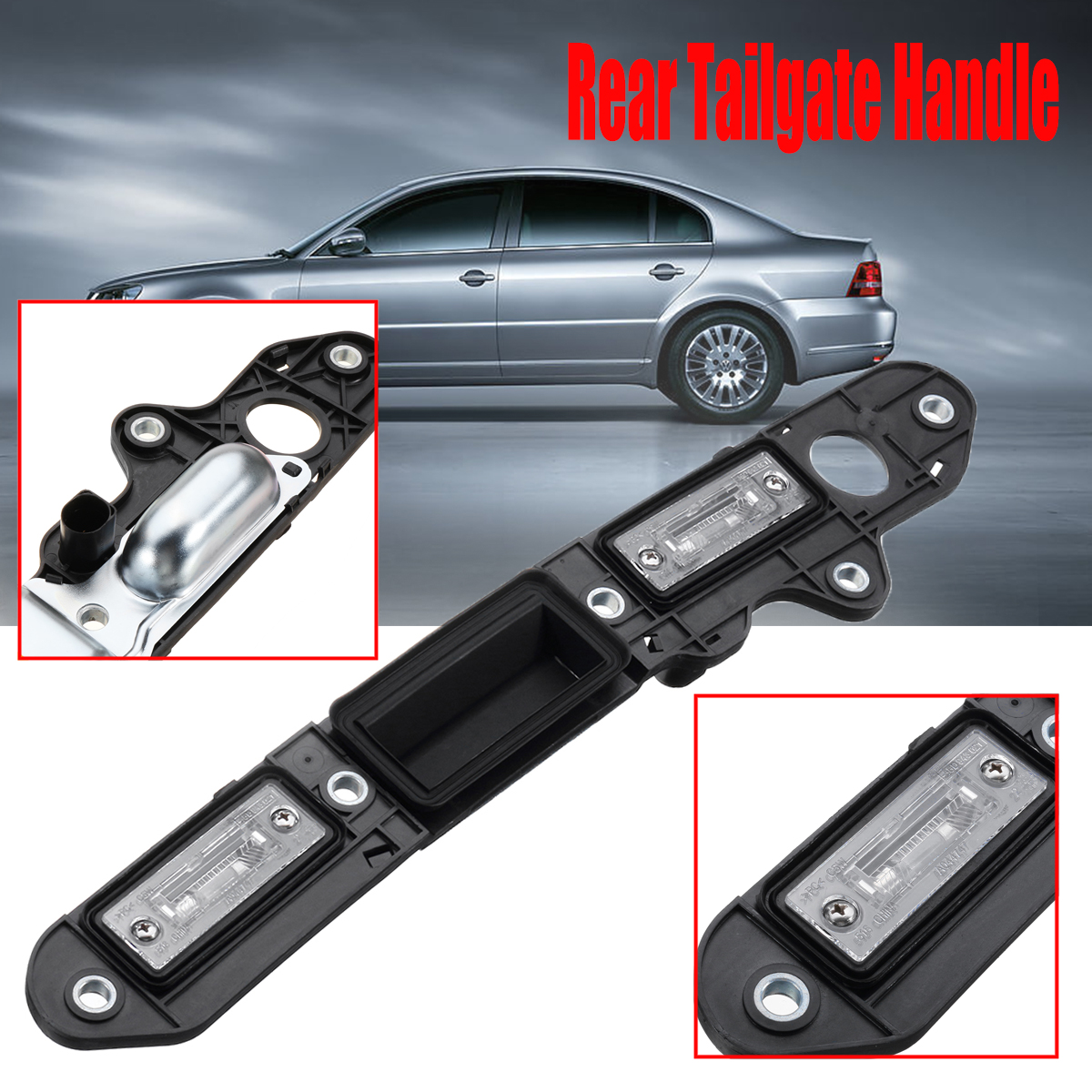Rear-Tailgate-Trunk-Handle-Trim-License-Plate-Lights-Lamp-for-VW-Passat-B6-Touran-1374482