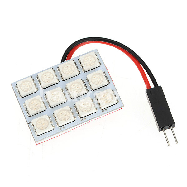 SMD-5050-LED-Car-Interior-Panel-Light-BulbT10BA9SFestoon-Adapter-49063