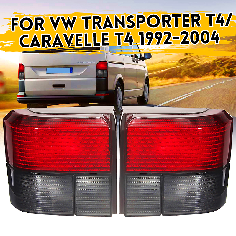 Smoke-Red-Car-Tail-Light-Brake-Lamps-LeftRight-for-VW-Transporter-Caravelle-T4-1991-2003-76426