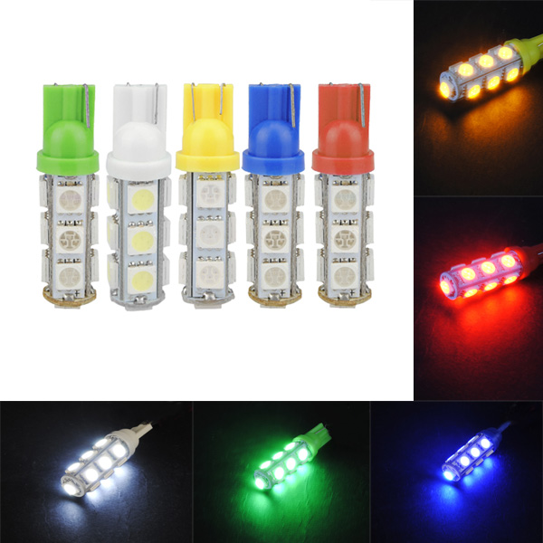 T10-W5W-5050-13SMD-Car-White-LED-Door-Side-Maker-Turn-Brake-Light-Bulb-994332