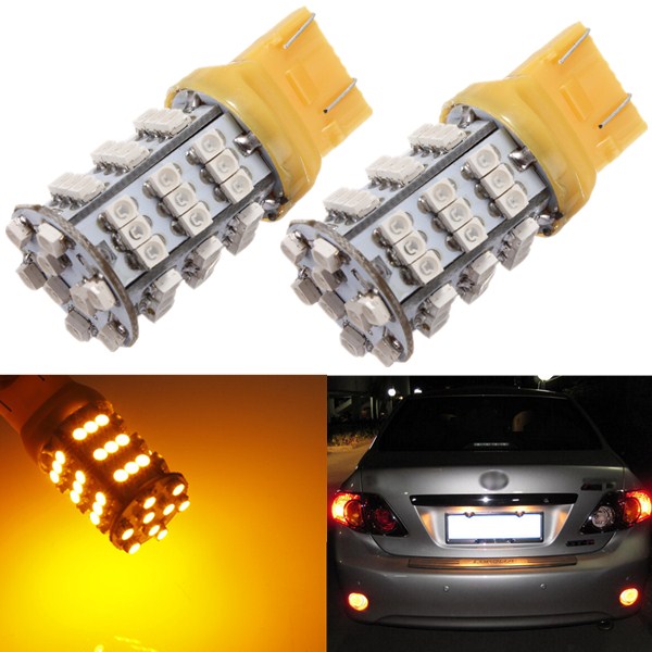 T20-3528-SMD-54-LED-Amber-Yellow-Turn-Signal-Blinker-Light-Bulb-935154