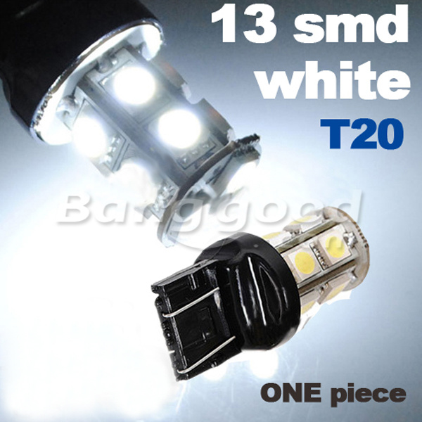 T20-7443-Car-White-13-SMD-LED-Tail-Brake-Turn-Side-Light-Lamp-Bulb-66152