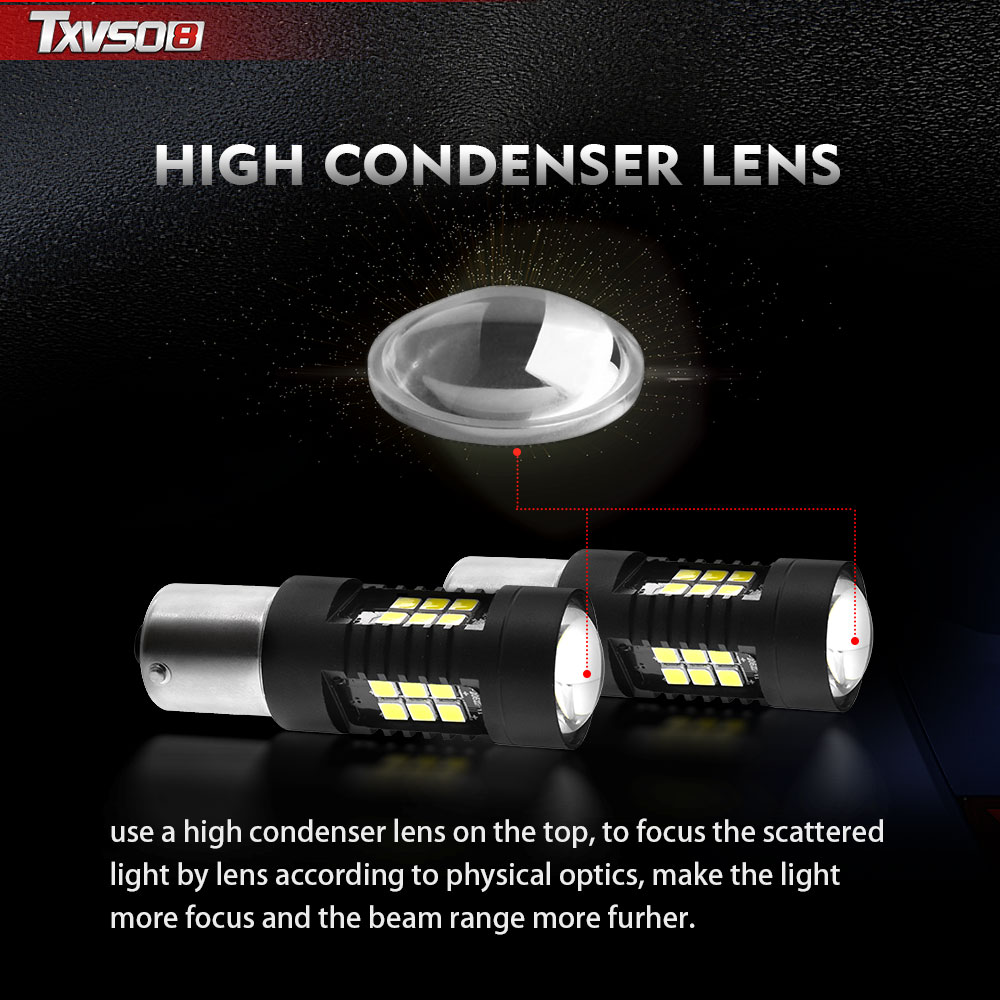 TXVSO8-1156-BA15S-P21W-21SMD-Car-LED-Light-Bulb-5W-Super-Bright-6000K-White-Reverse-Turn-Signal-Lamp-1726834