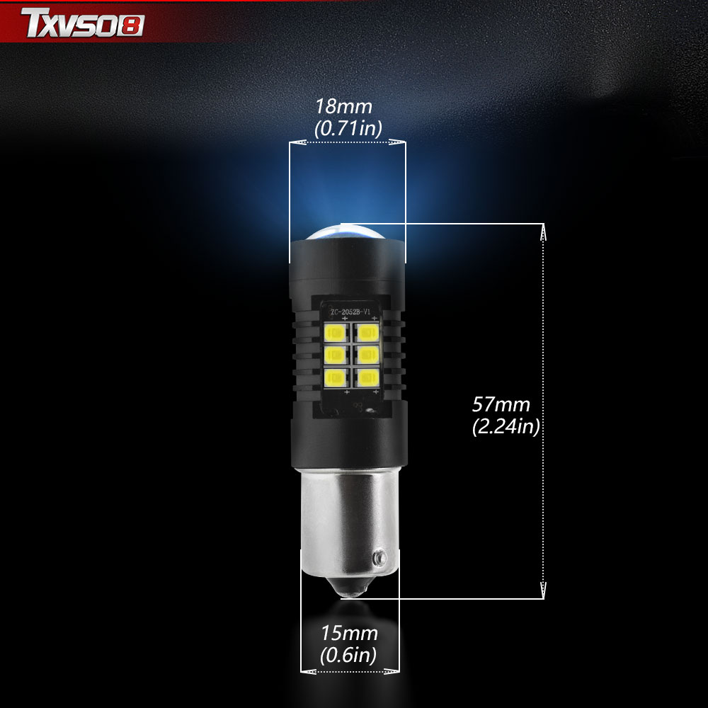 TXVSO8-1156-BA15S-P21W-21SMD-Car-LED-Light-Bulb-5W-Super-Bright-6000K-White-Reverse-Turn-Signal-Lamp-1726834