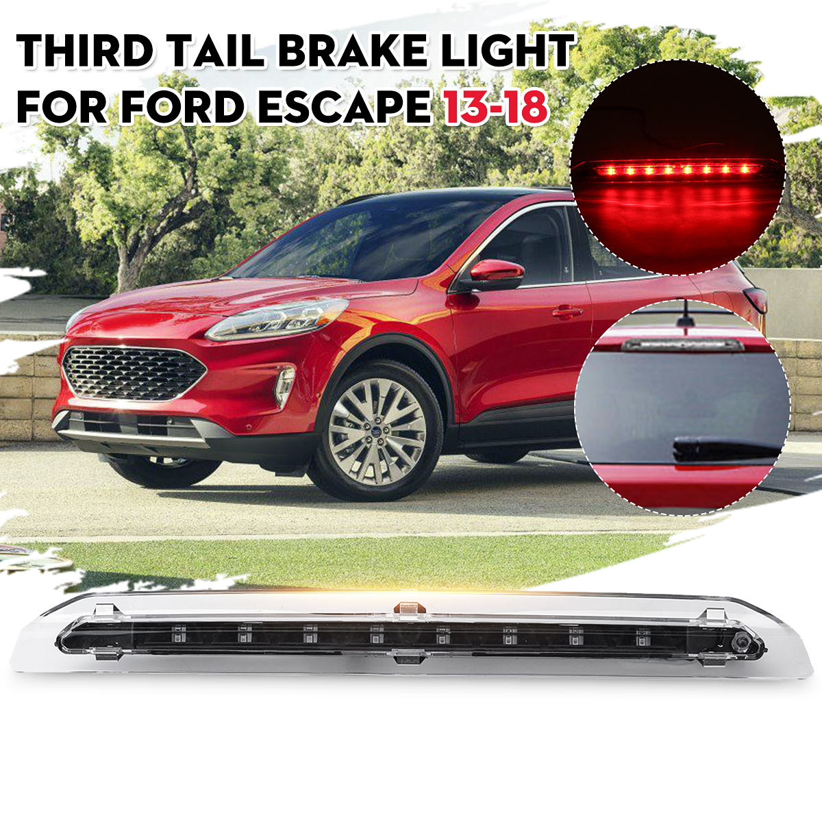 Third-3rd-Tail-Brake-Light-Rear-Stop-LED-Lamp-Fit-For-Ford-Escape-2013-2018-1794539