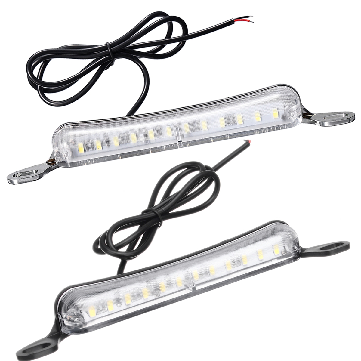 Universal-12SMD-LED-License-Plate-Lights-Tail-Lamp-6000K-Xenon-White-12V-1633762