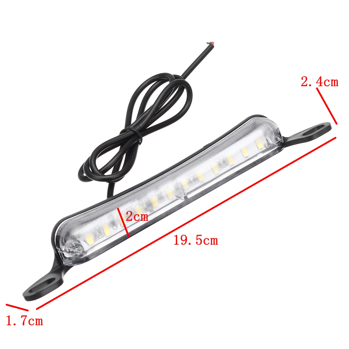 Universal-12SMD-LED-License-Plate-Lights-Tail-Lamp-6000K-Xenon-White-12V-1633762