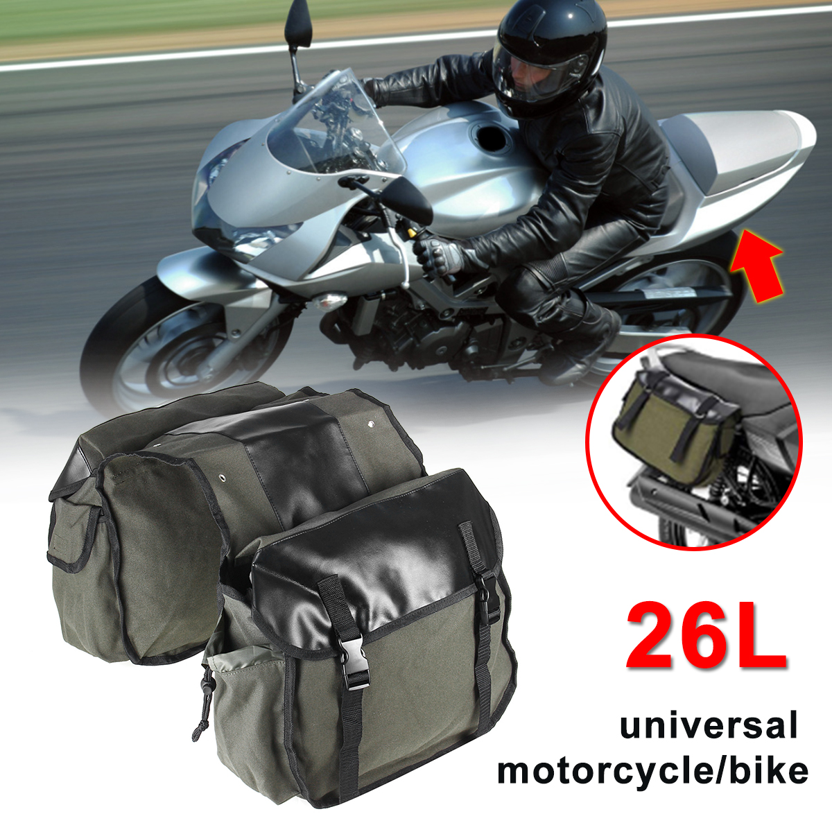 26L-Motorcycle-Canvas-Saddlebags-Bike-Luggage-Bag-Travel-Riding-Army-Green-1546667