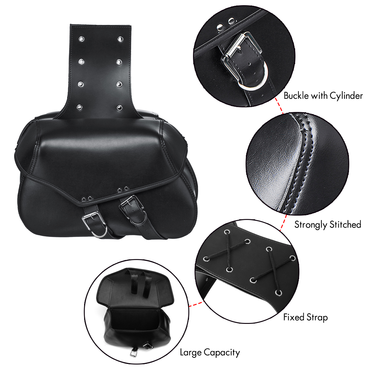 2PCS-Motorcycle-1200-XL-883-Waterproof-Saddlebags-Tour-Set-ZIP-OFF---DD16-1569949