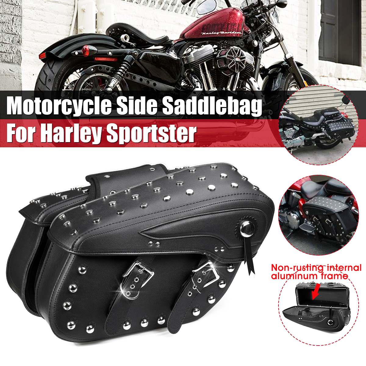 2X-Motorcycle-PU-Leather-Saddlebags-Side-Bag-Waterproof-For-Davison-1637195