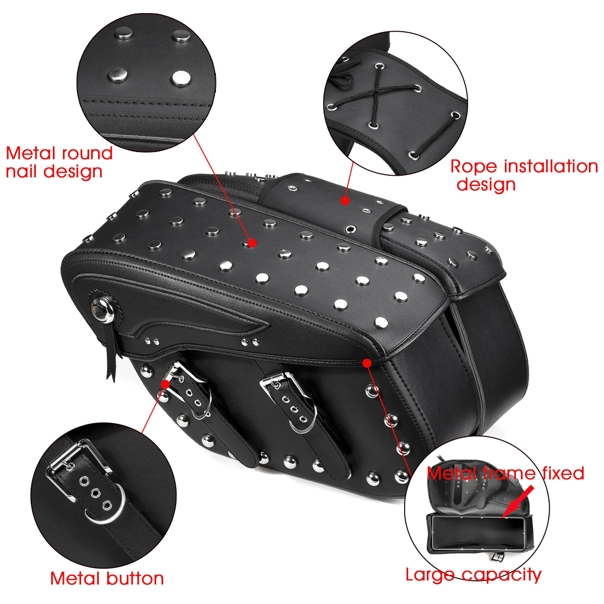 2X-Motorcycle-PU-Leather-Saddlebags-Side-Bag-Waterproof-For-Davison-1637195