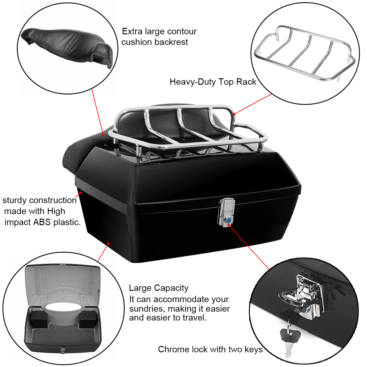47L-Motorcycle-Scooter-Rear-Back-Top-Tail-Box-Case-Luggage-Trunk-W-Backrest-1708890