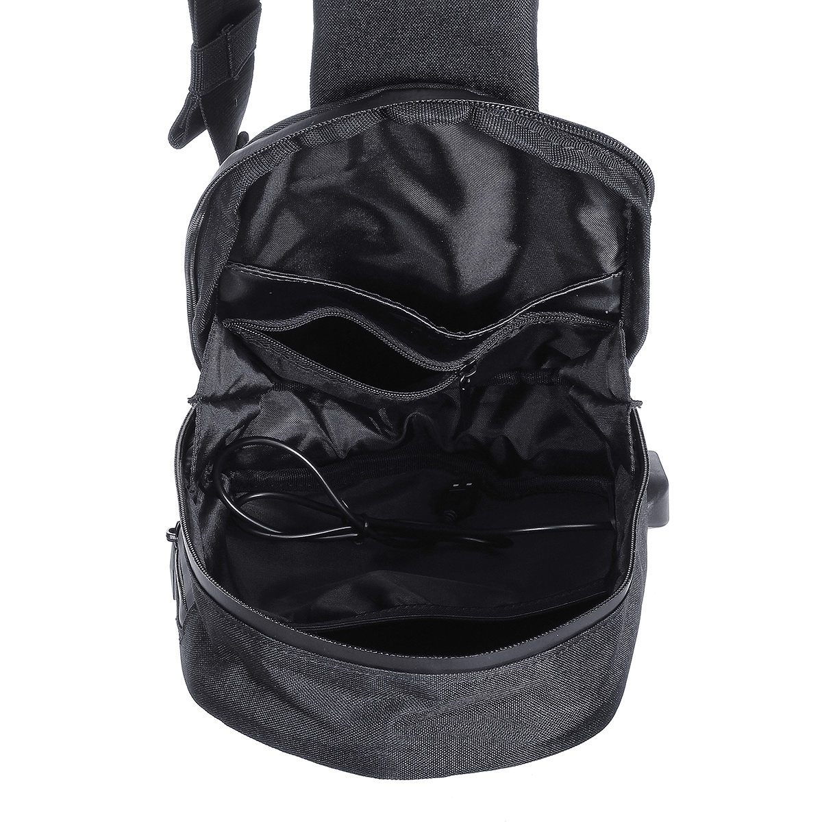 BEABORN-Chest-Packs-Polyhedron-PU-Backpack-USB-Bag-Waterproof-Mens-Women-Travel-Camping-Leisure-Spor-1514778