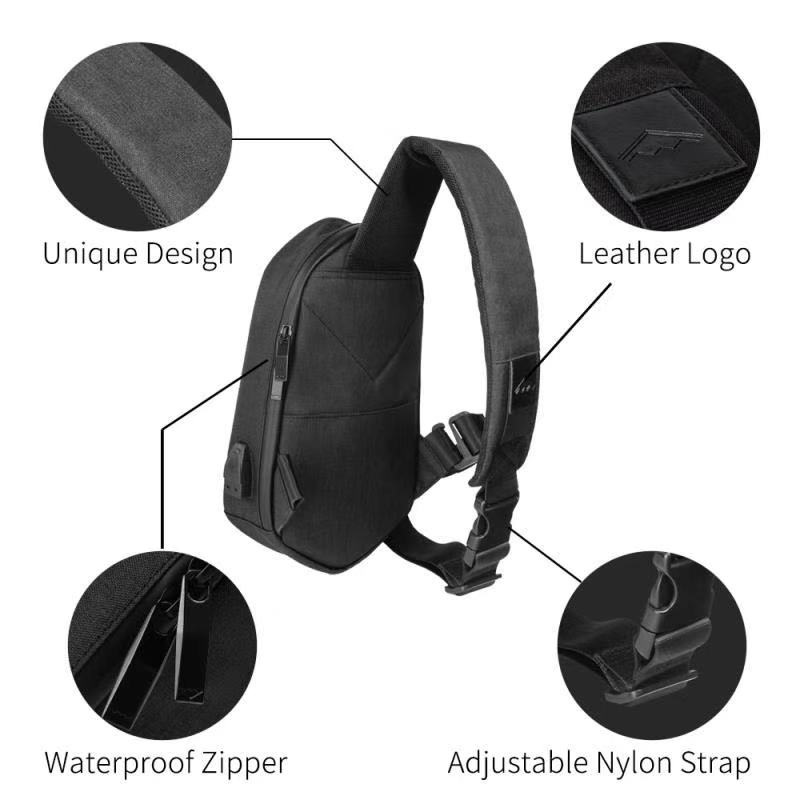 BEABORN-Polyhedron-PU-Colorful-Backpack-USB-Bag-Waterproof-Colorful-Leisure-Sports-Chest-Pack-Bags-F-1582051
