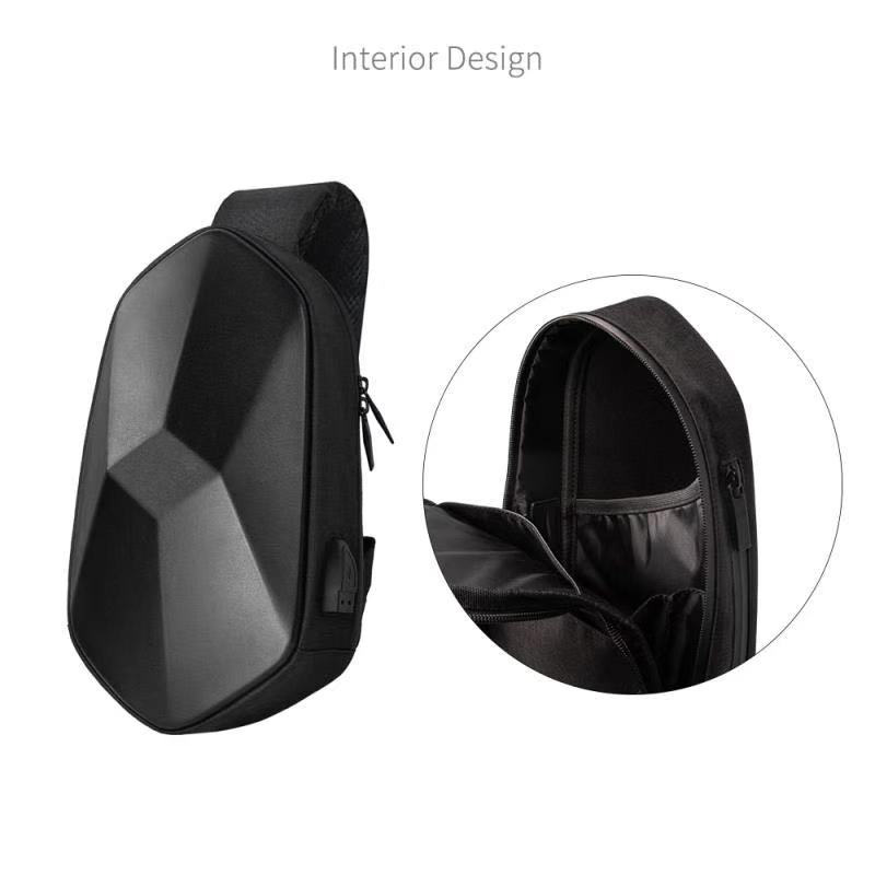 BEABORN-Polyhedron-PU-Colorful-Backpack-USB-Bag-Waterproof-Colorful-Leisure-Sports-Chest-Pack-Bags-F-1582051
