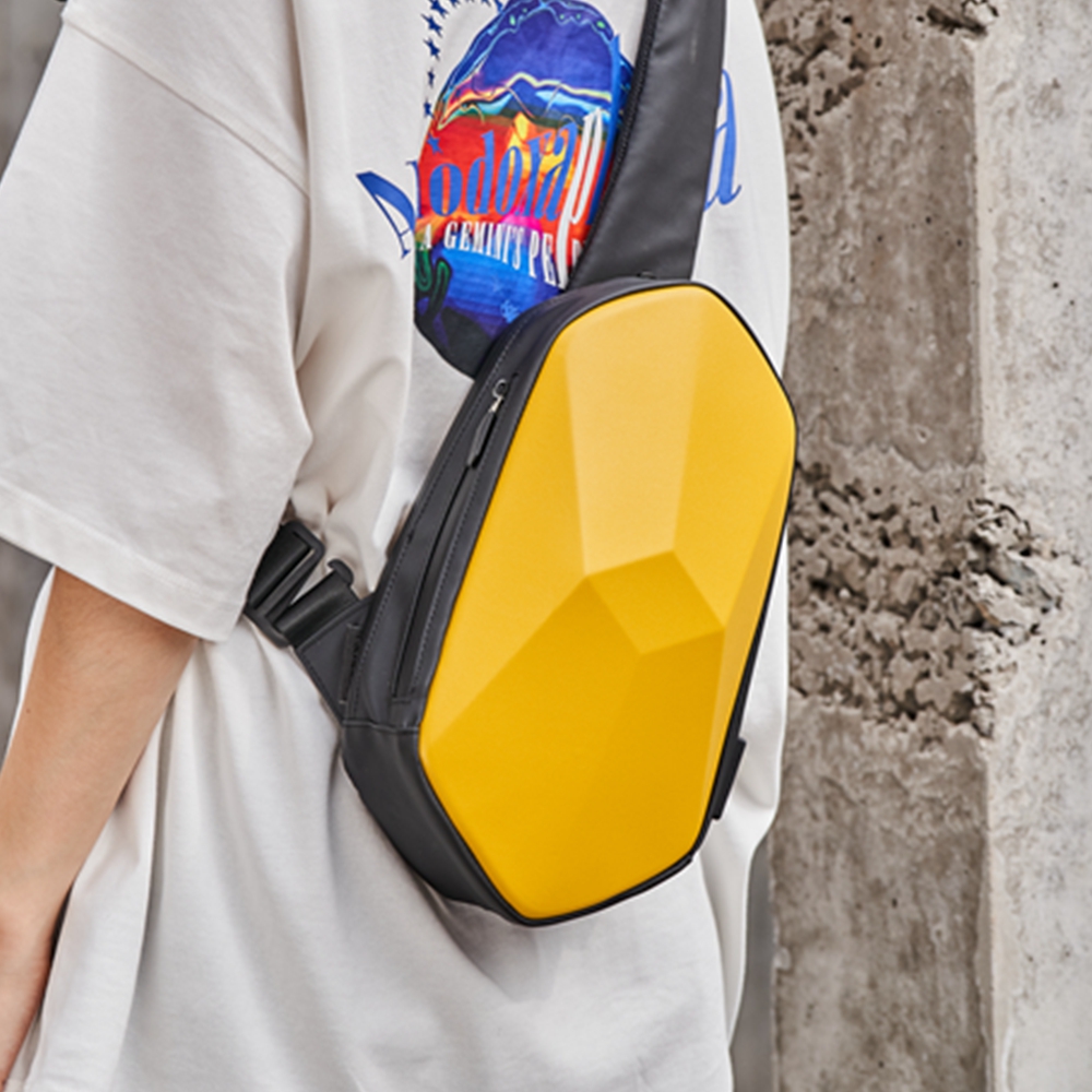 BEABORN-Polyhedron-PU-Colorful-Backpack-USB-Bag-Waterproof-Colorful-Leisure-Sports-Chest-Pack-Bags-F-1582051