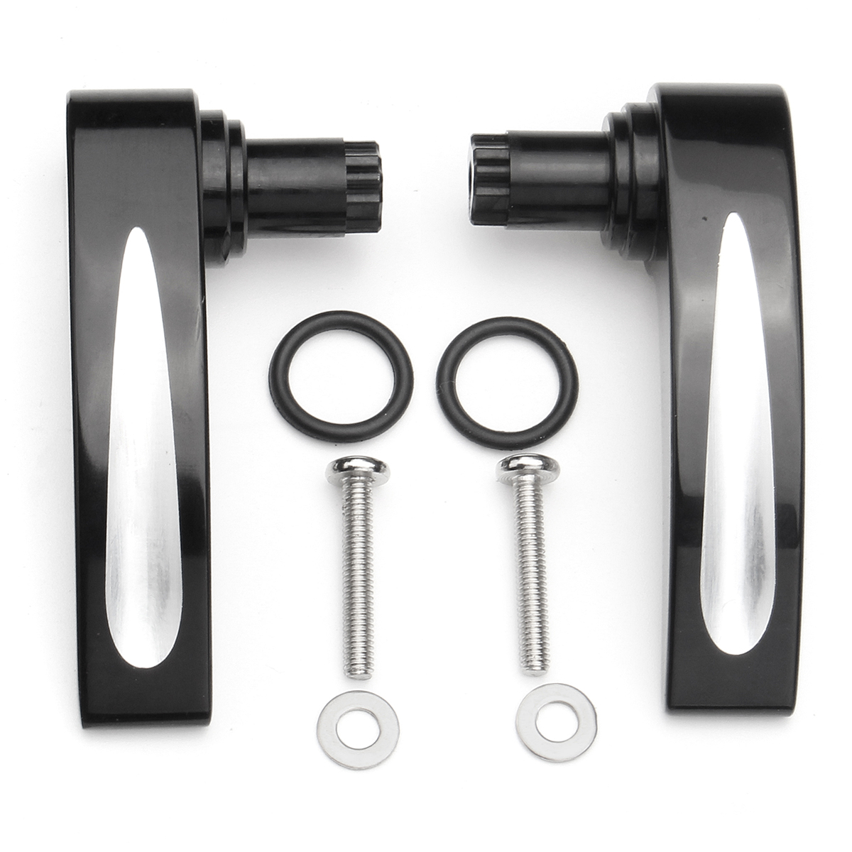 Bagger-Nation-Black-Race-Saddlebags-Lid-Lifter-For-Harley-Street-Glide-14-UP-Touring-Models-14-16-1426856