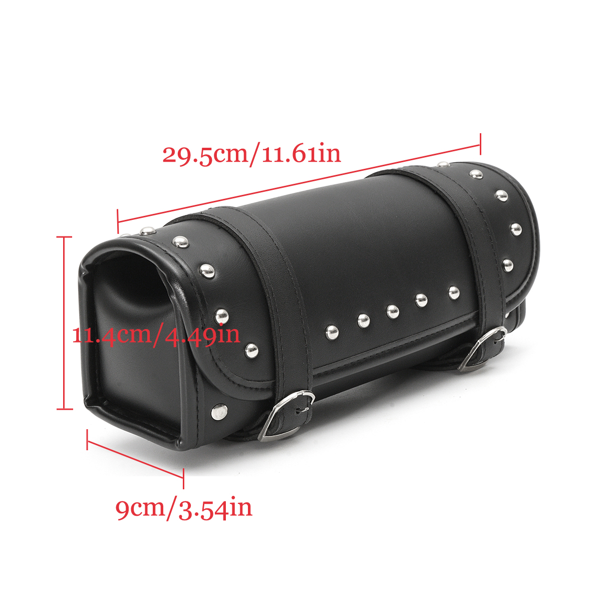 Black-Motorcycle-Front-Rear-Fork-Tool-Saddle-Bag-For-Harley-Softail-Sportster-Dyna-1135164
