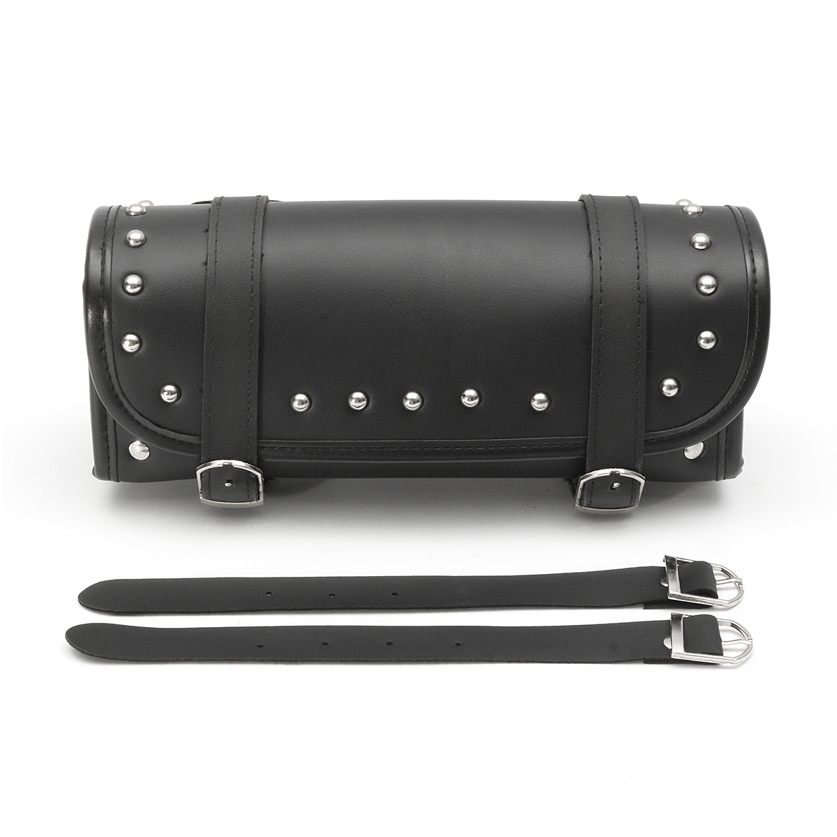Black-Motorcycle-Front-Rear-Fork-Tool-Saddle-Bag-For-Harley-Softail-Sportster-Dyna-1135164