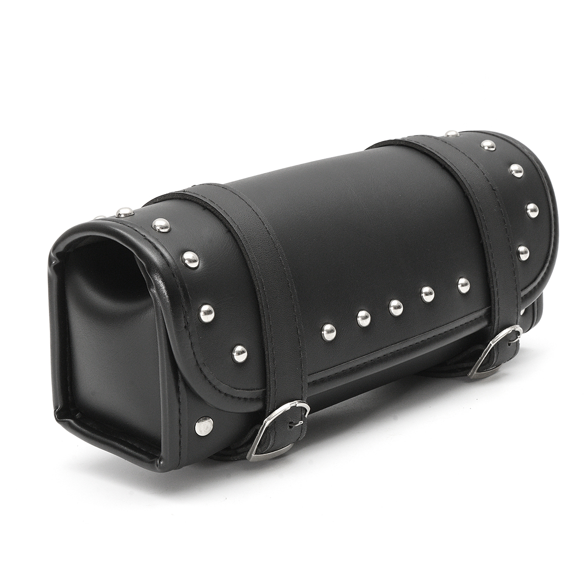 Black-Motorcycle-Front-Rear-Fork-Tool-Saddle-Bag-For-Harley-Softail-Sportster-Dyna-1135164
