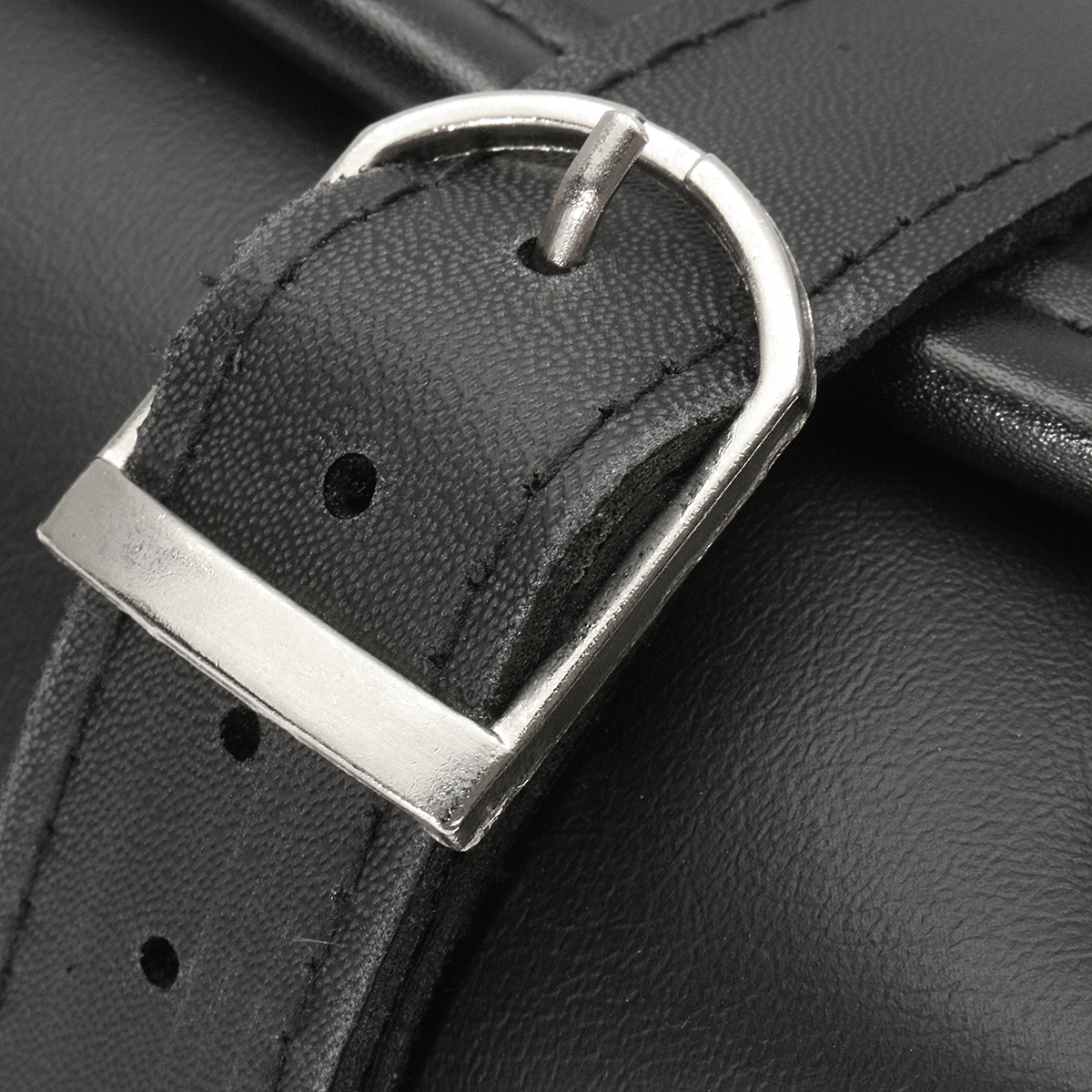 Black-Motorcycle-Front-Rear-Fork-Tool-Saddle-Bag-For-Harley-Softail-Sportster-Dyna-1135164