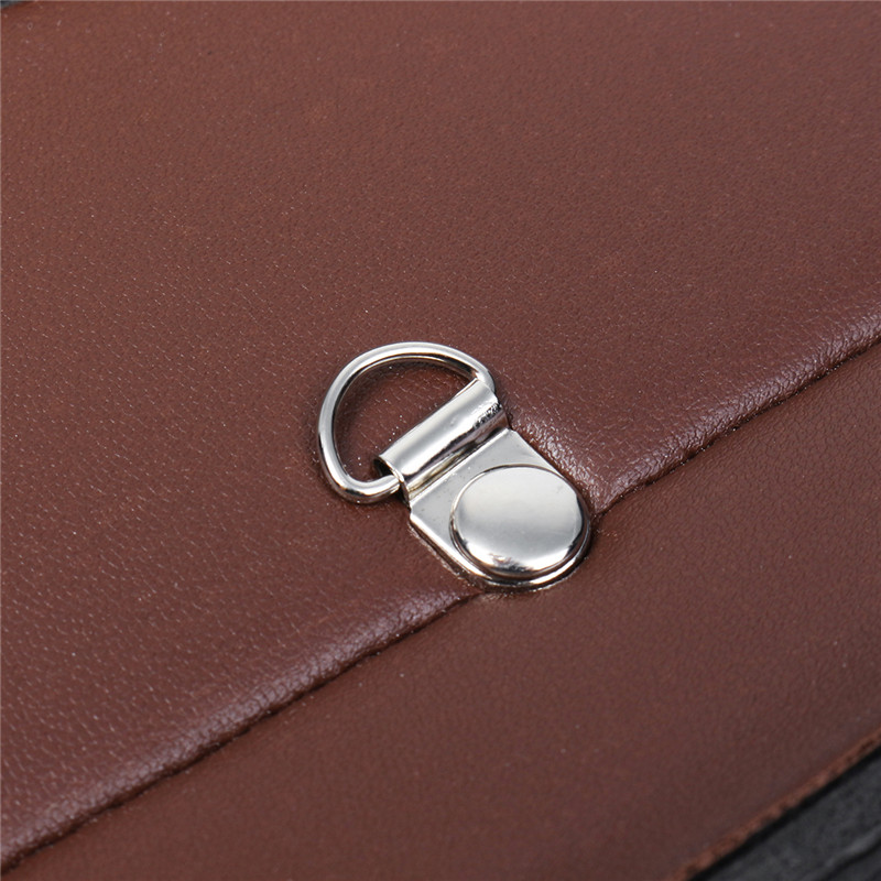 Brown-Motorcycle-PU-Leather-Saddlebags-Swingarm-Side-Tool-Bag-For-Harley-1313580