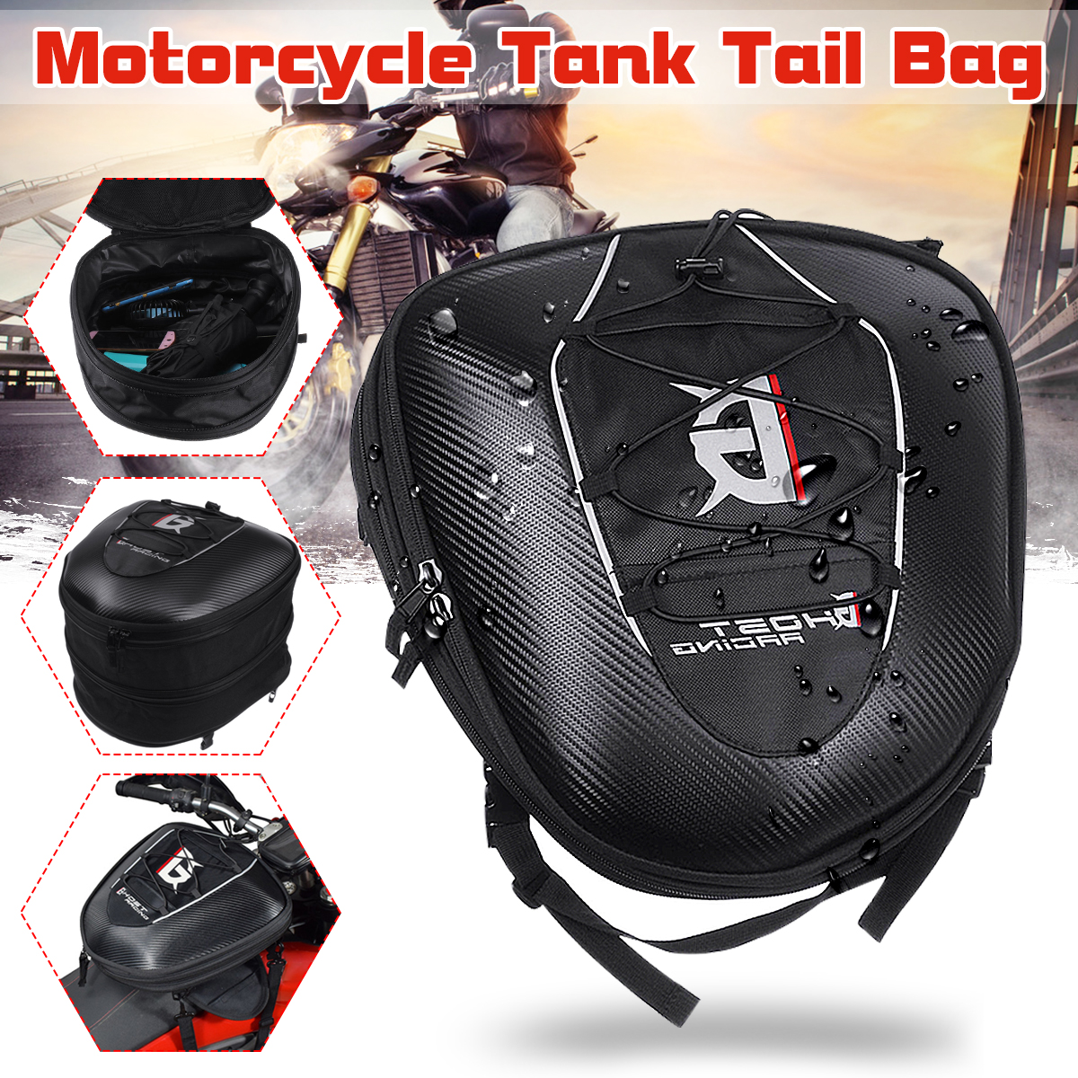 GHOST-RACING-Motorcycle-Riding-Tank-Saddlebags-Helmet-Tail-Rear-Seat-Tool-Bag-Luggage-Hard-Shell-Bla-1582155