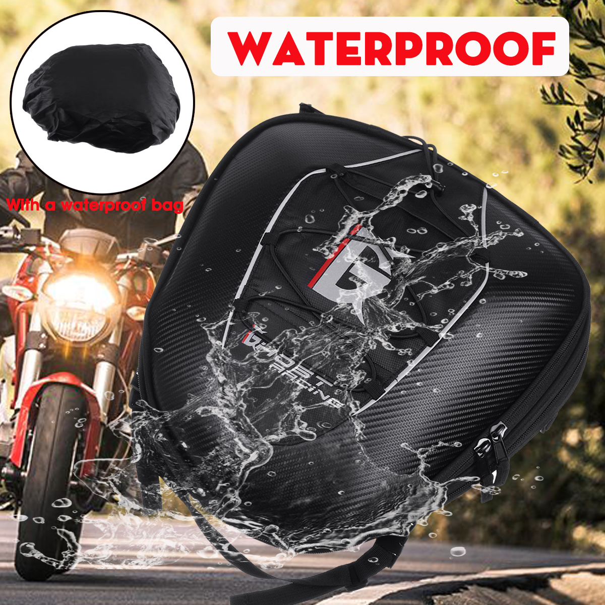 GHOST-RACING-Motorcycle-Riding-Tank-Saddlebags-Helmet-Tail-Rear-Seat-Tool-Bag-Luggage-Hard-Shell-Bla-1582155