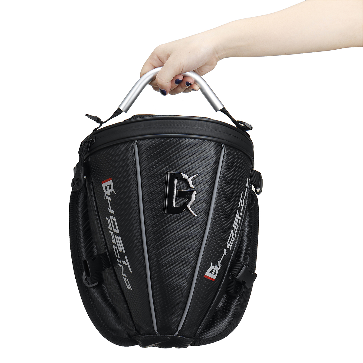 GHOST-RACING-Motorcycle-Tail-Bag-Rear-Trunk-Back-Seat-Carry-Luggage-Bike-Saddlebag-Waterproof-Tank-B-1774341