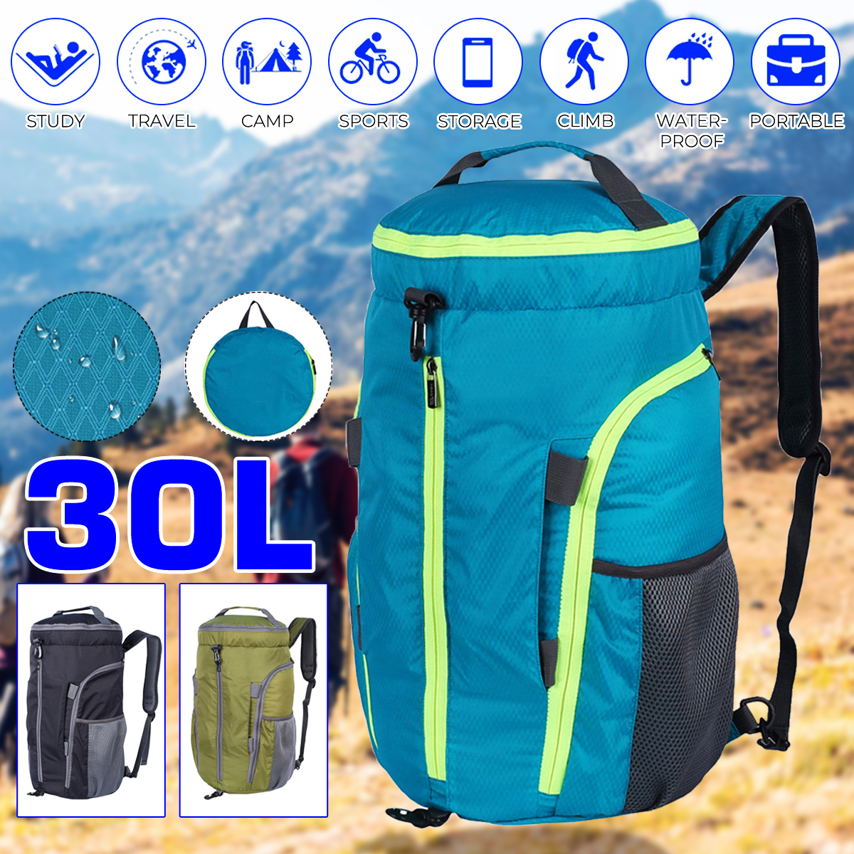 Large-Capacity-Folding-Waterproof-Camping-Hiking-Backpack-Outdoor-Bucket-Bag-Mountaineering-1631147