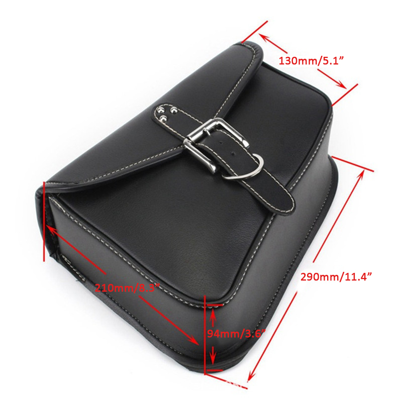 LeftRight-Motorcycle-Swingarm-Side-Saddlebag-Tool-Bags-Pu-Leather-Retro-Waterproof-Saddle-Bag-Black-1749399
