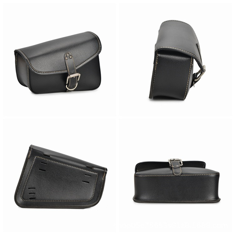 LeftRight-Motorcycle-Swingarm-Side-Saddlebag-Tool-Bags-Pu-Leather-Retro-Waterproof-Saddle-Bag-Black-1749399