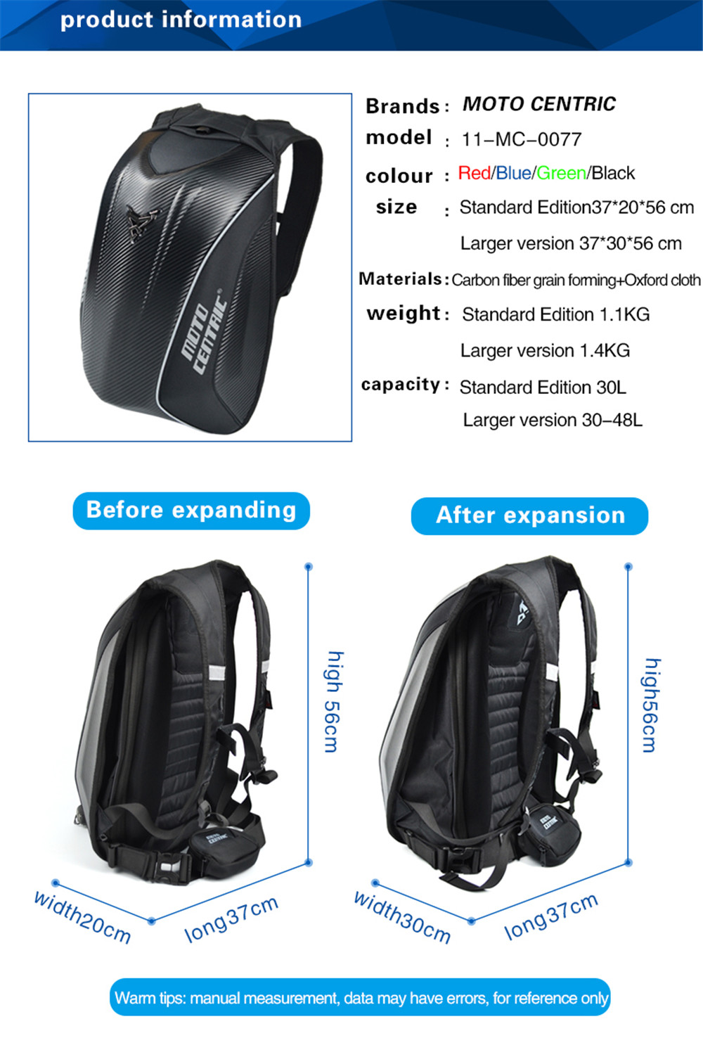 MOTOCENTRIC-Motorcycle-Motocross-Waterproof-Riding-Backpack-Luggage-Bags-With-Reflective-Strip-1374412
