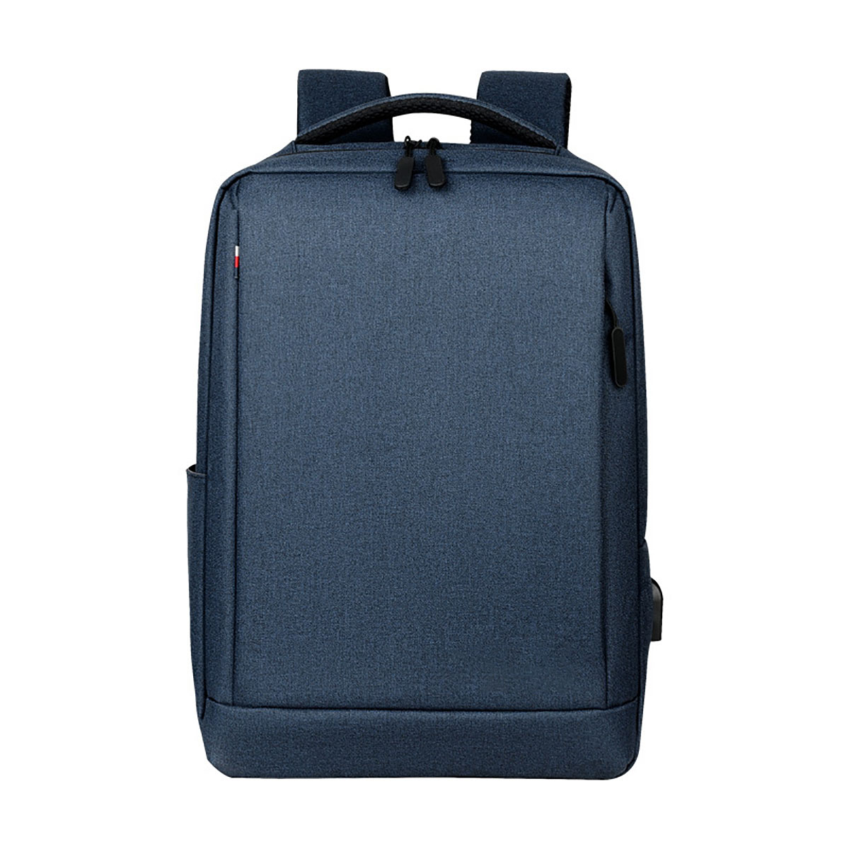 Men-Large-Capacity-Backpack-USB-Charging-Laptop-Bag-Oxford-Cloth-Pure-Color-1632856