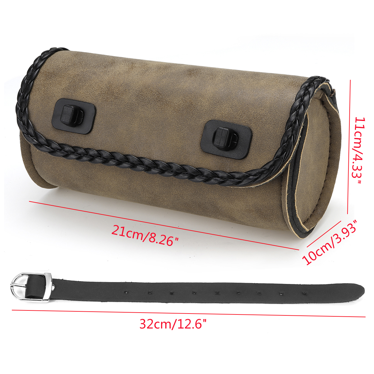 Motorcycle-Bike-Front-Fork-Tool-Storage-Bag-Luggage-Saddlebags-Pouch-Universal-1807433