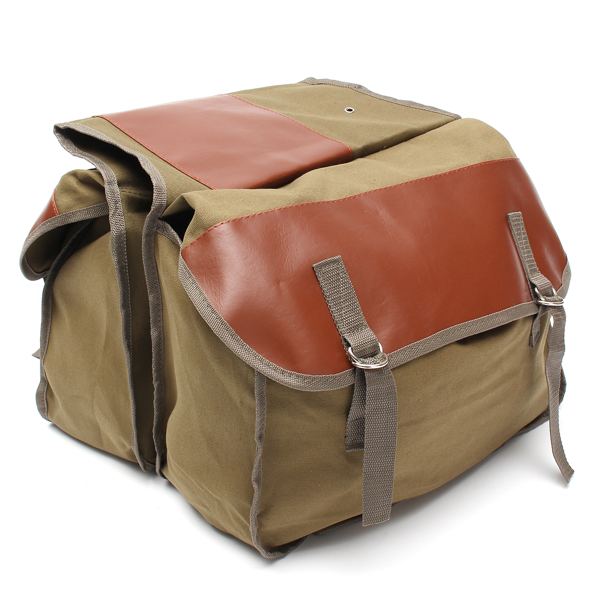 Motorcycle-Canvas-Saddlebags-Equine-Back-Pack-For-Haley-SportsterHonda-1264898