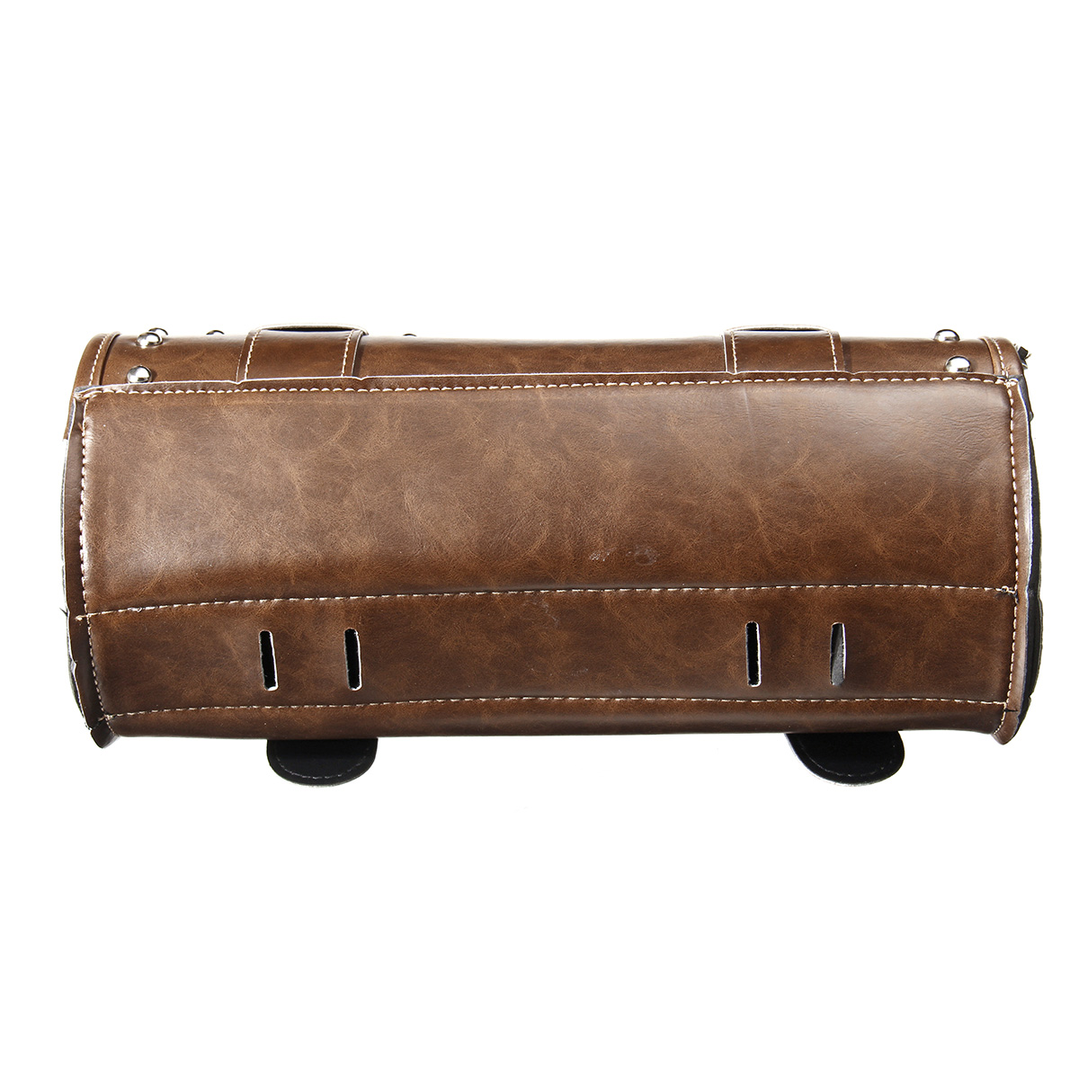 Motorcycle-Fork-Tool-Bag-Pouch-Saddlebags-PU-Leather-Luggage-Roll-Brown-1513810