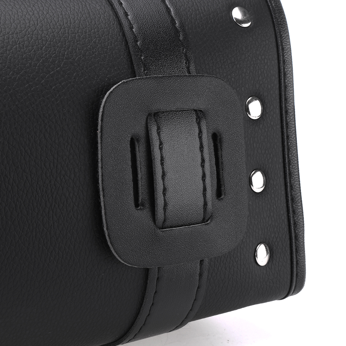 Motorcycle-Front-Fork-Tool-Bag-Pouch-Luggage-SaddleBag-Black-Leather-Universal-For-Touring-1637519