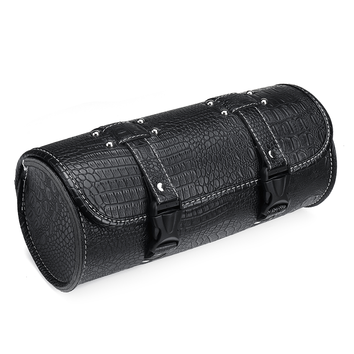 Motorcycle-Front-Fork-Tool-Bag-Roll-Side-Saddlebag-Black-With-Willow-Nails-1727840