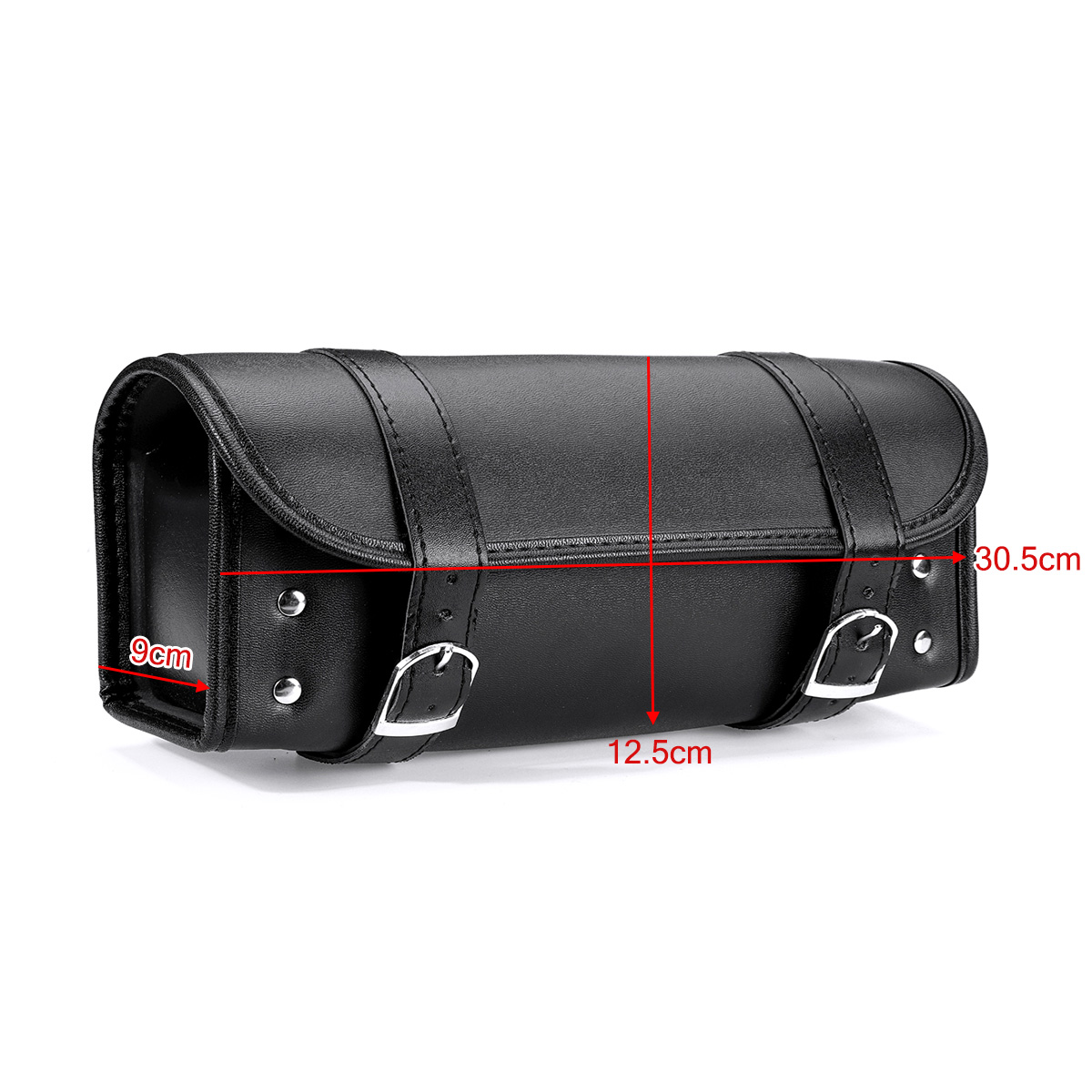 Motorcycle-Front-PU-Leather-Fork-Tool-Bag-Saddlebag-Pouch-Luggage-Universal-1623725